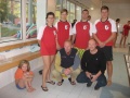 Družstvo Hlubočce Andrea Dostálová, Jan Černín, Tomáš Čerbák, Petr Nedvídek, dole Víťa Dostál s dcerou a Milan Nedvídek